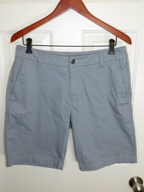 Lululemon Mens Commission Classic-Fit Oxford Short 9" Size 31 Blue 9" Inseam